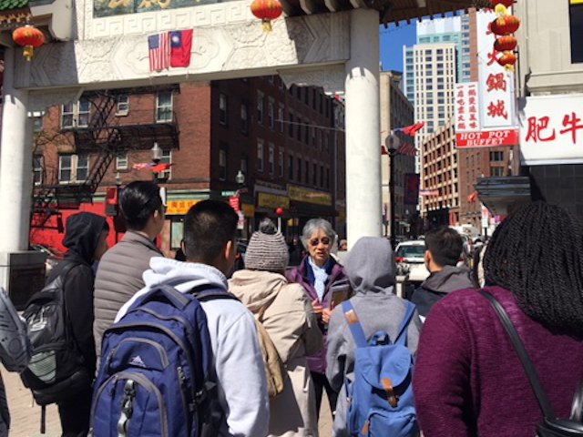 Class tour of Chinatown in Boston - Year 3