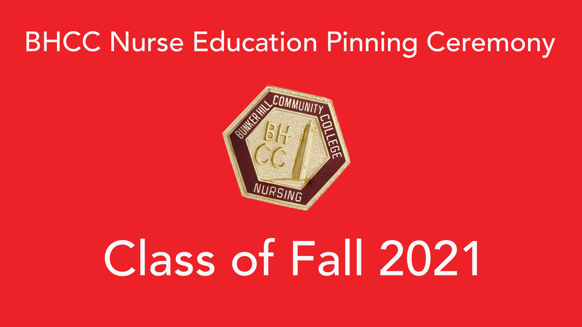 Nurse Pinning Fall 2021