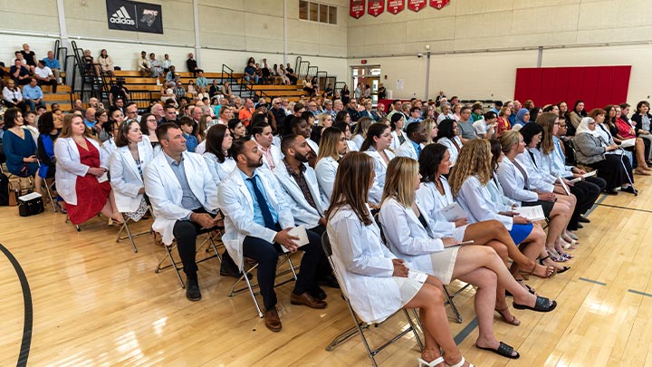 Medical Imaging students sitting at ceremony