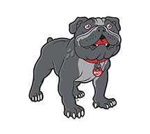 BHCC Bulldog mascot