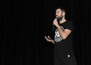 Johnny Cupcakes speaks to Bunker Hill students on how to succeed  