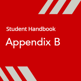 Student Handbook Appendix B