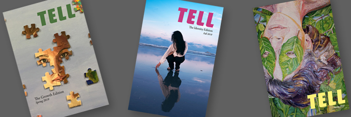 TELL magazine banner